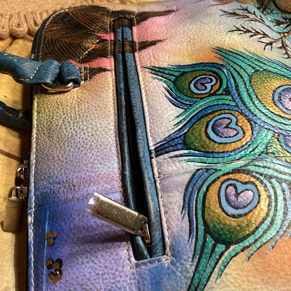 Hand-Painted Multicolor Leather Bag - Picture 10 of 16